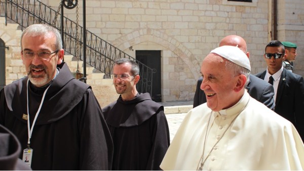 In May of 2014, Pope Francis visited the Holy Land, stopping to talk to Christians in Bethlehem, visiting the Church of the Holy Sepulcher and Gethsemane, and holding a Mass in the Cenacle, or Upper Room, the site of The Last Supper. 