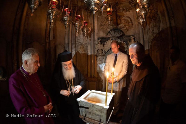 In June of this year, Prince William made the first official visit of a British Royal to the Church of the Holy Sepulcher. Others had been previously, but not in an official capacity.