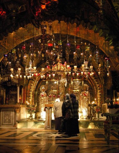 In the year 324, Constantine sent Helena on a pilgrimage to the Holy Land in search of the “Holy Sepulcher” and “The True Cross.” The “Holy Sepulcher” is the location of the crucifixion of Jesus Christ, while “The True Cross” is the cross on which Jesus Christ was crucified. 