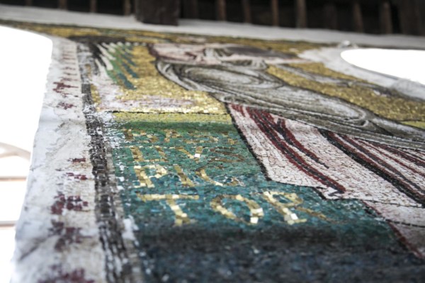 In the recent restoration of the Basilica of the Nativity in Bethlehem, about a tenth of the original mosaics which graced its walls have been restored, giving a new look at the glorious past of this holy place